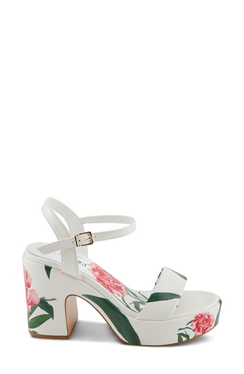 Azura By Spring Step Oh My Kay Platform Sandal In White