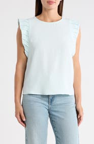 Vince Camuto Pleat Sleeve Shell Top