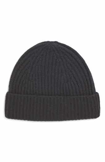 Cashmere Rib Knit Beanie