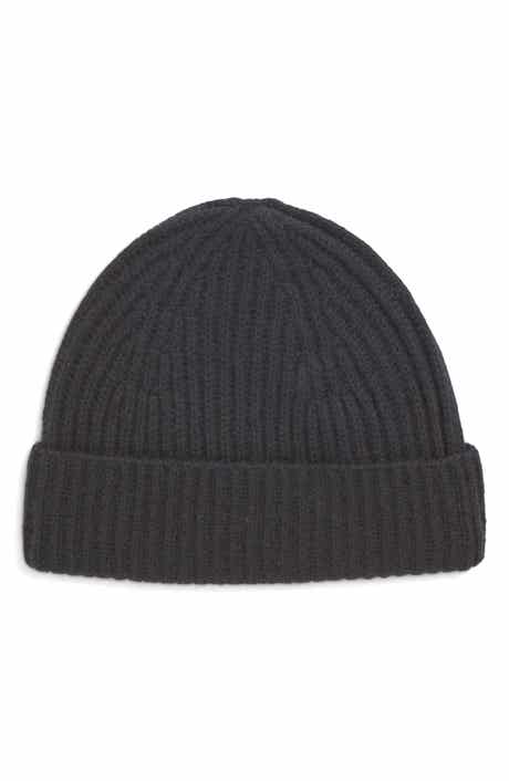 Cashmere Rib Knit Beanie