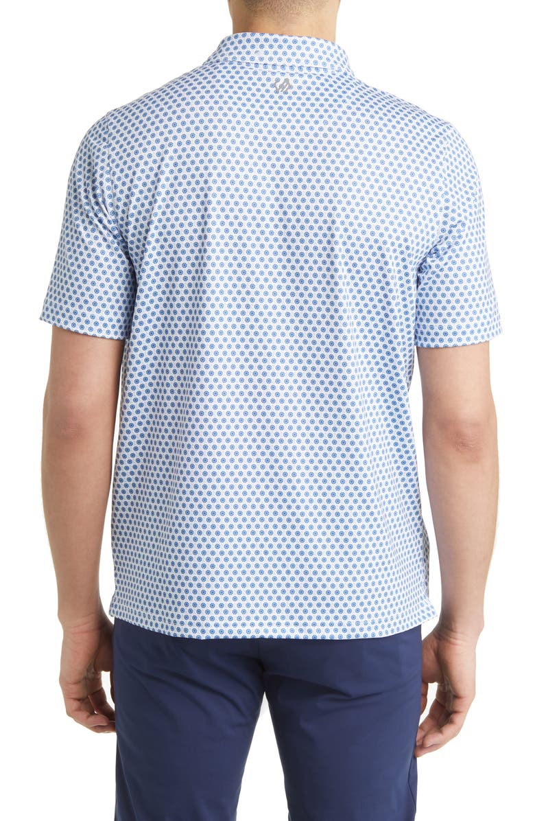 Johnston & Murphy XC4<sup>®</sup> Floral Medallion Performance Golf Polo, Alternate, color, 