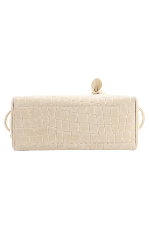 Jacquemus Le Turismo Croc Embossed Suede Bowling Bag