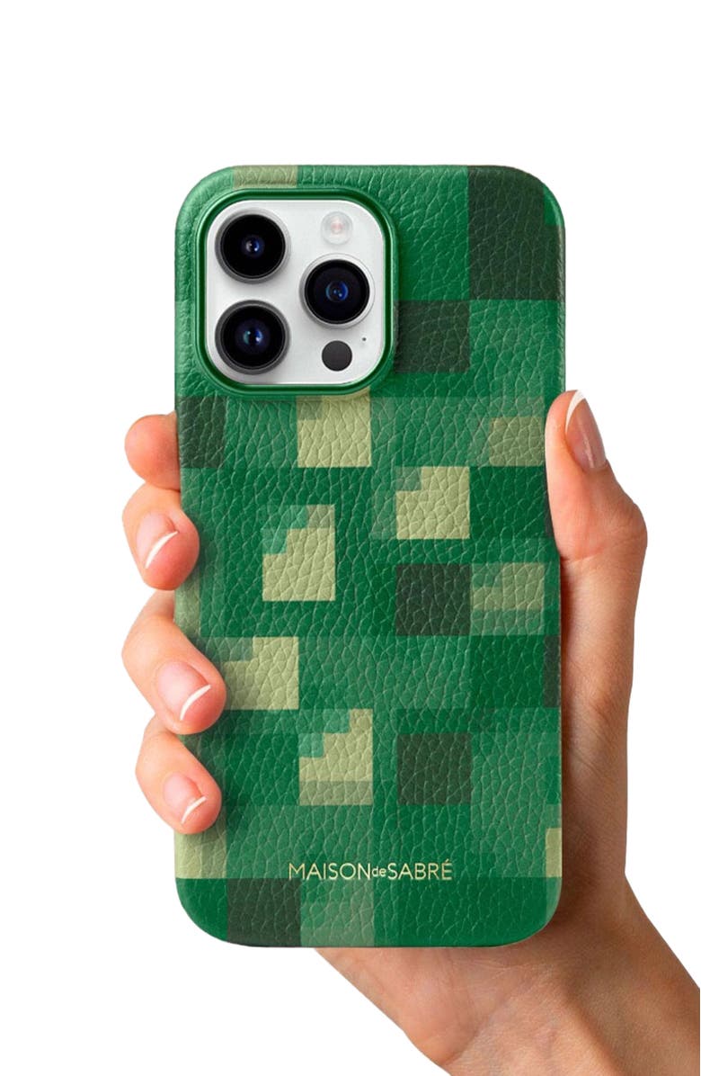 MAISON de SABRÉ Pixelated Phone Case, Main, color, 