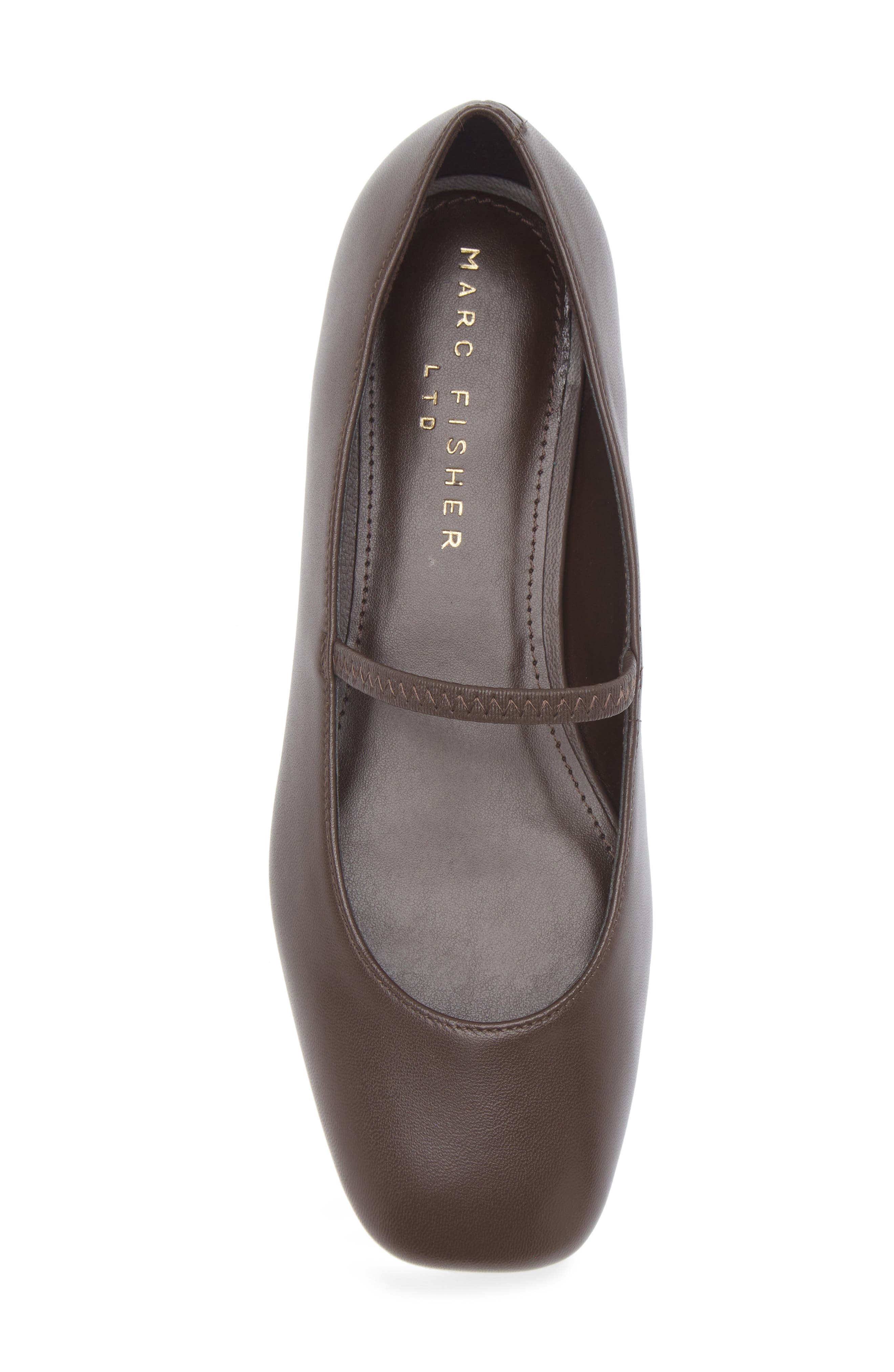 Urella Mary Jane Flat, Alternate, color, DARK BROWN