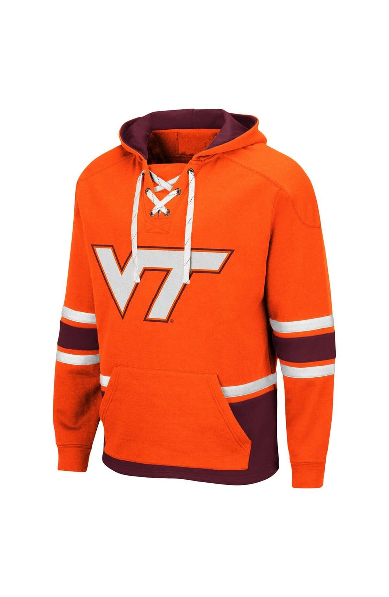 COLOSSEUM Men's Colosseum Orange Virginia Tech Hokies Lace Up 3.0 Pullover Hoodie, Alternate, color, 
