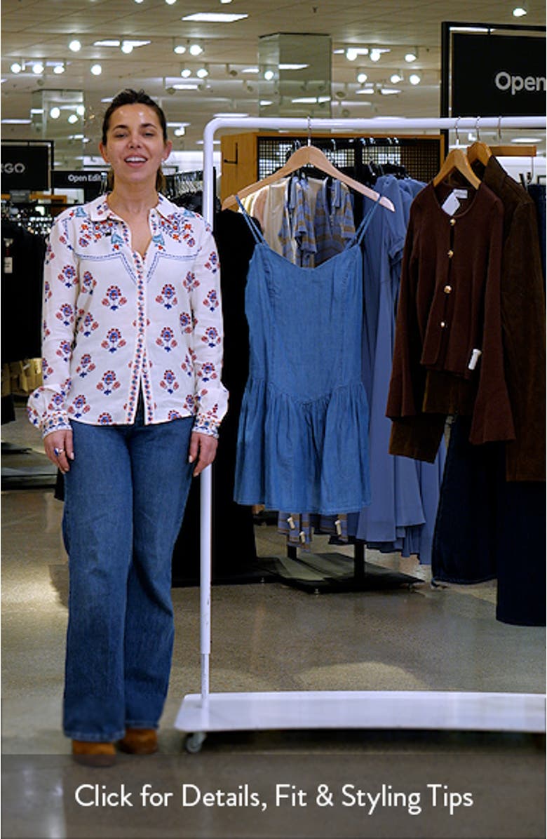 Cotton Chambray Minidress, sales video thumbnail