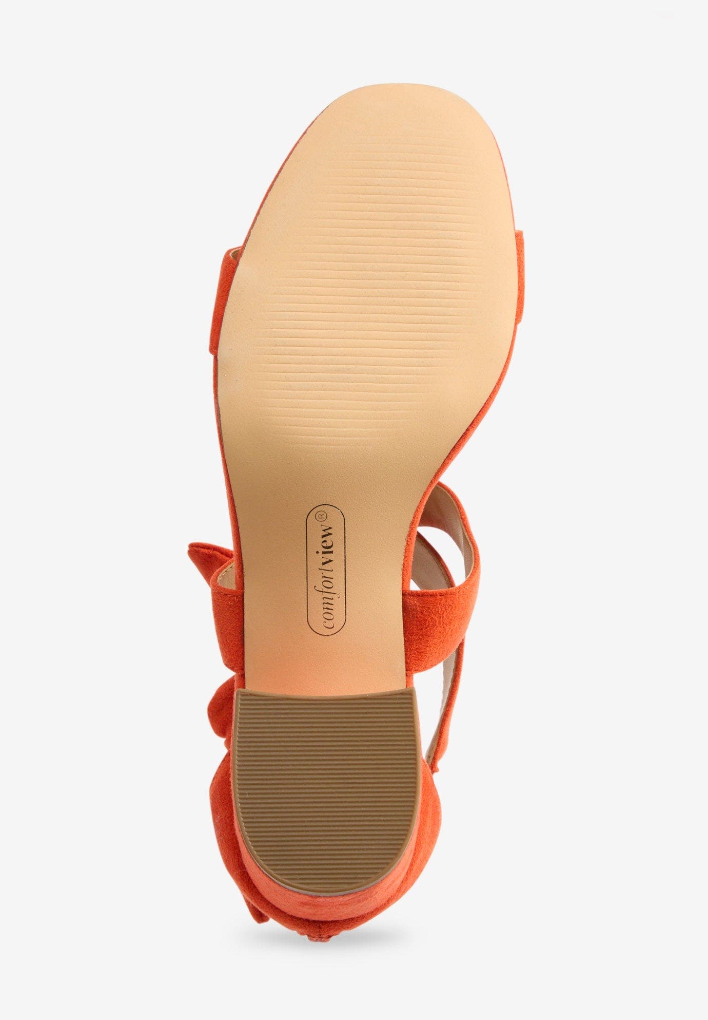 The Aralyn Sandal, Alternate, color, RED ORANGE