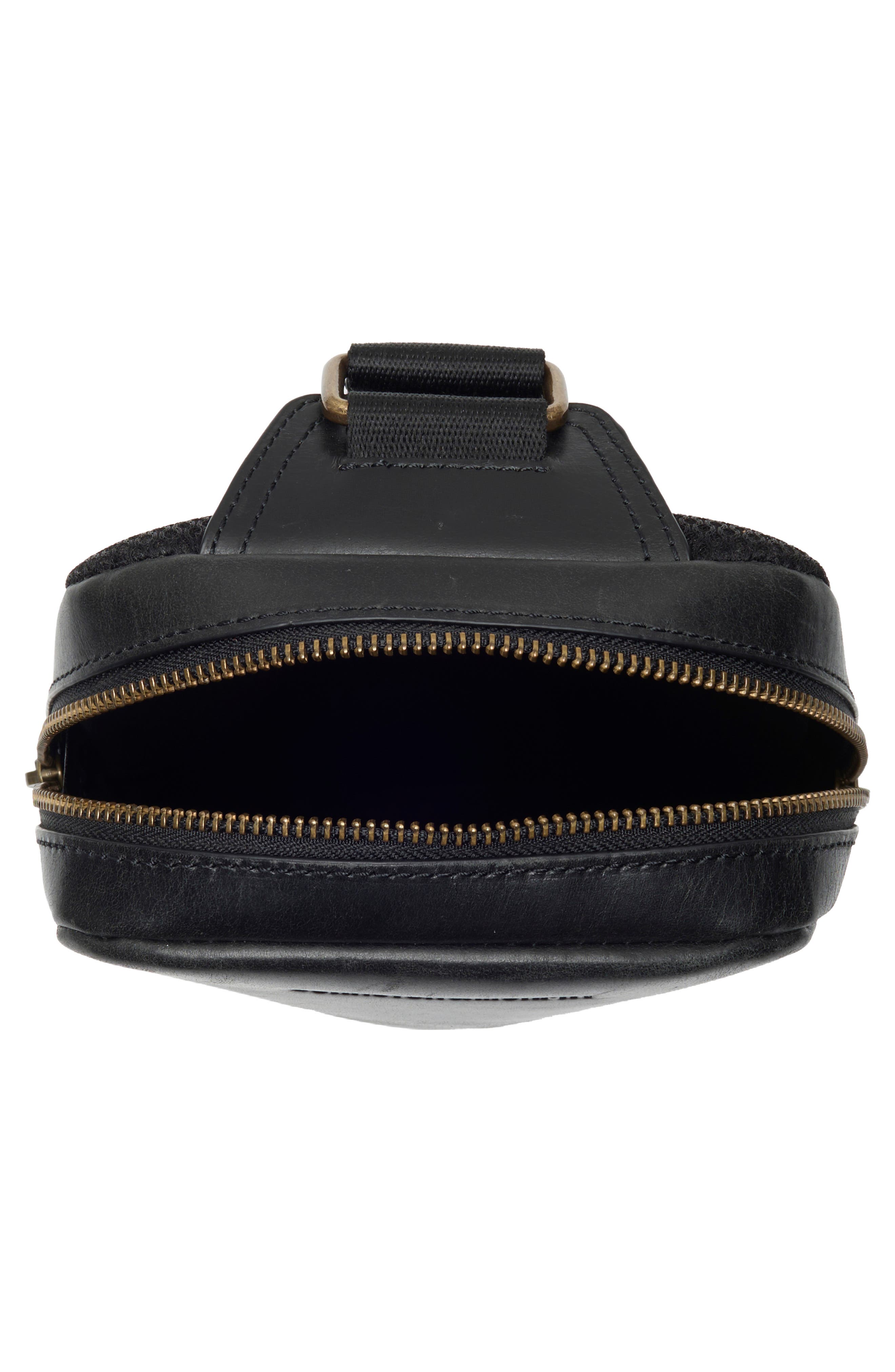 Johnston & Murphy Hunter Glazed Sling Bag, Alternate, color, Black