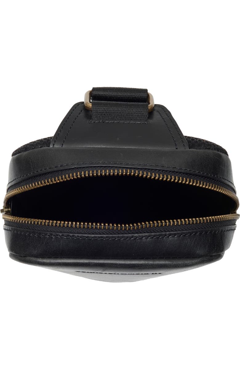 Johnston & Murphy Hunter Glazed Sling Bag, Alternate, color, Black