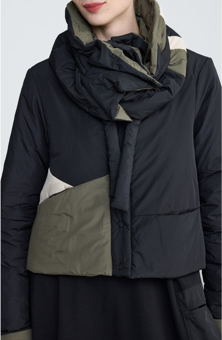 LUUKAA Anna Memory Taffeta Collar Scarf, Alternate, color,