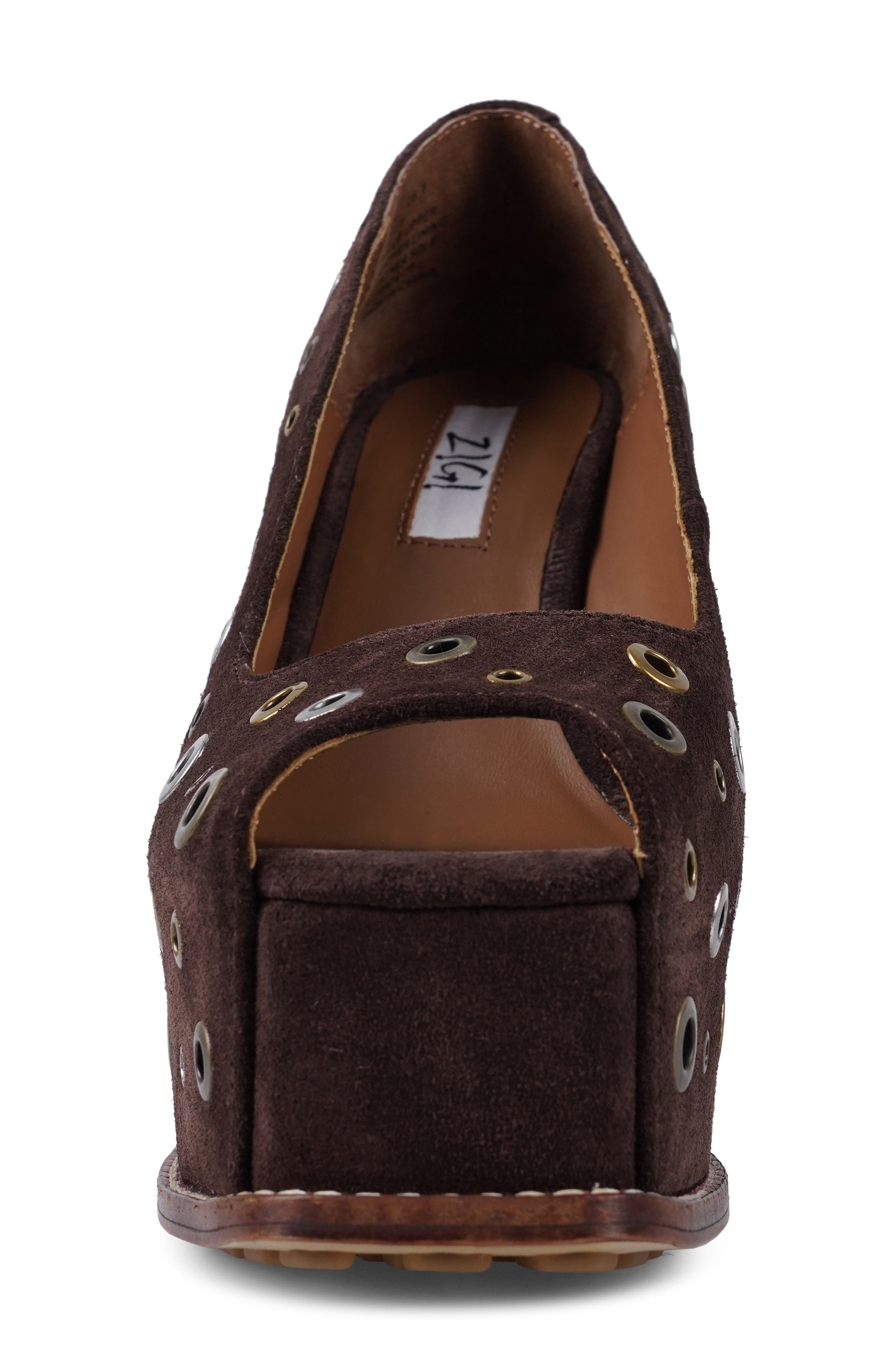 ZIGI Dolli Platform Wedge Pump, Alternate, color, Dark Brown