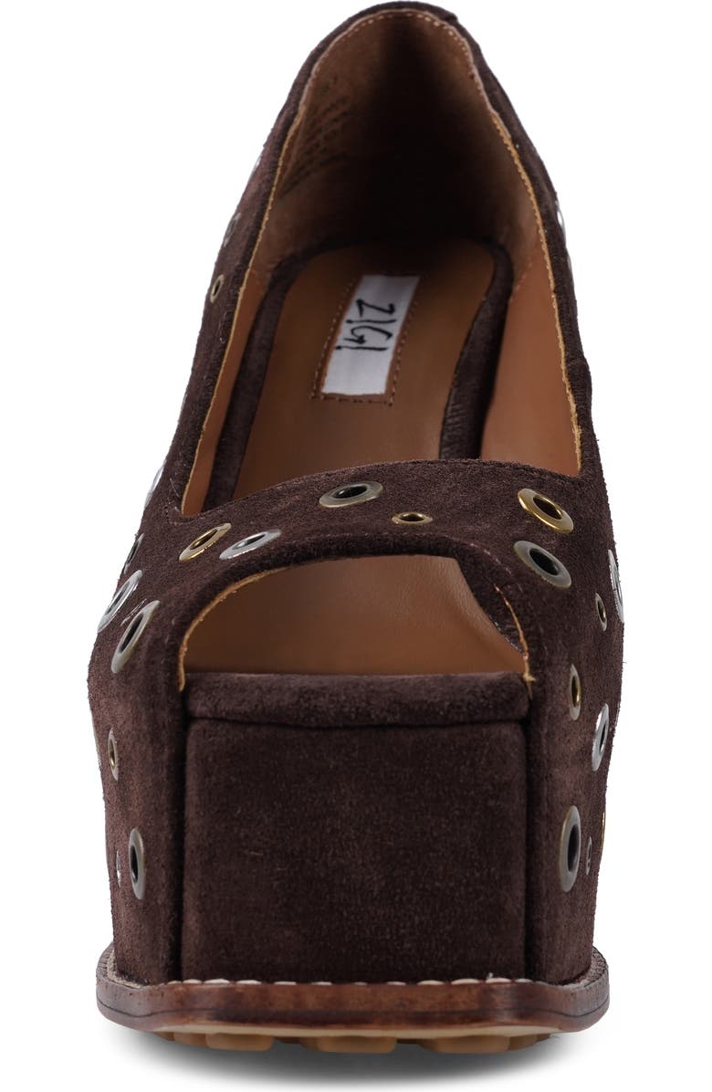 ZIGI Dolli Platform Wedge Pump, Alternate, color, Dark Brown
