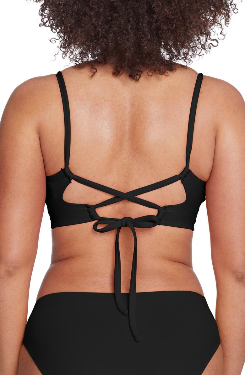 Robin Piccone Ava Twist D-Cup Bikini Top, Alternate, color, 