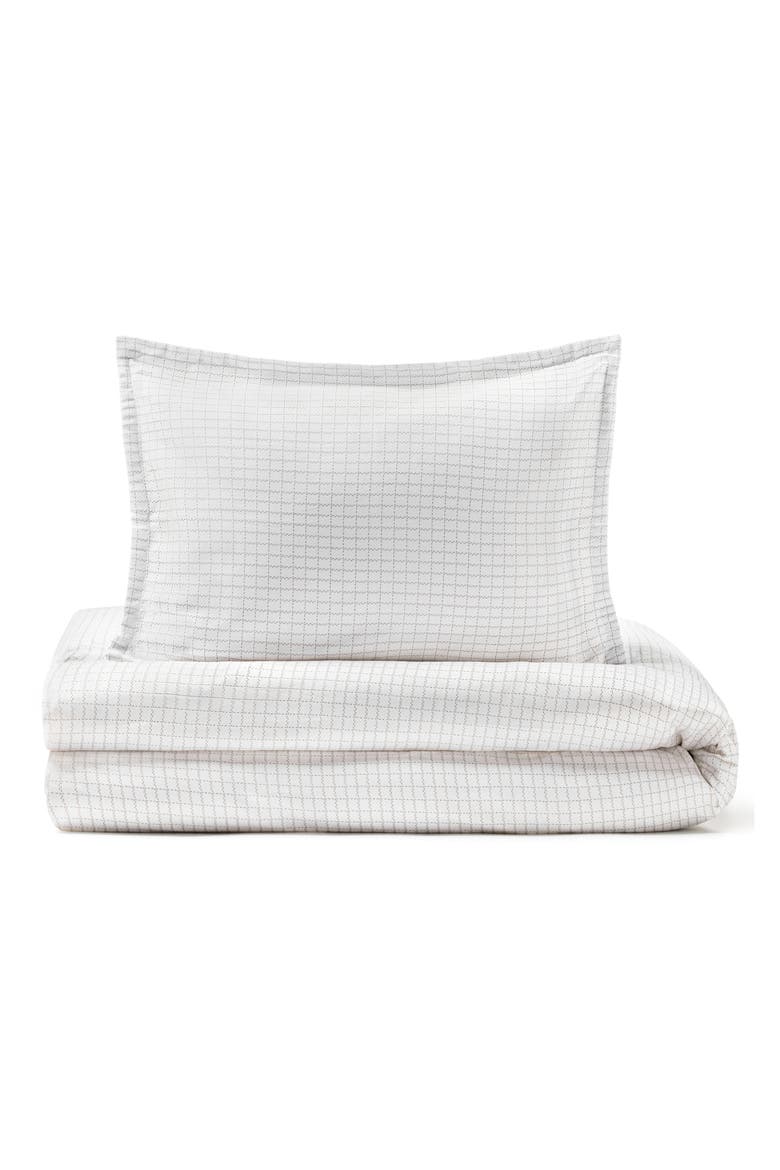 Oxford Cotton Crib Duvet Cover, Alternate, color, GREY
