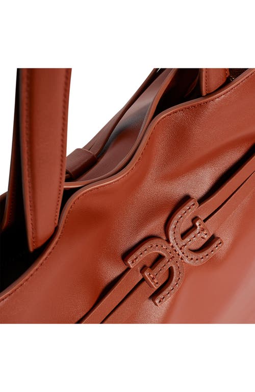 Sam Edelman Large Poppy Drawstring Leather Crossbody Bag In Brown