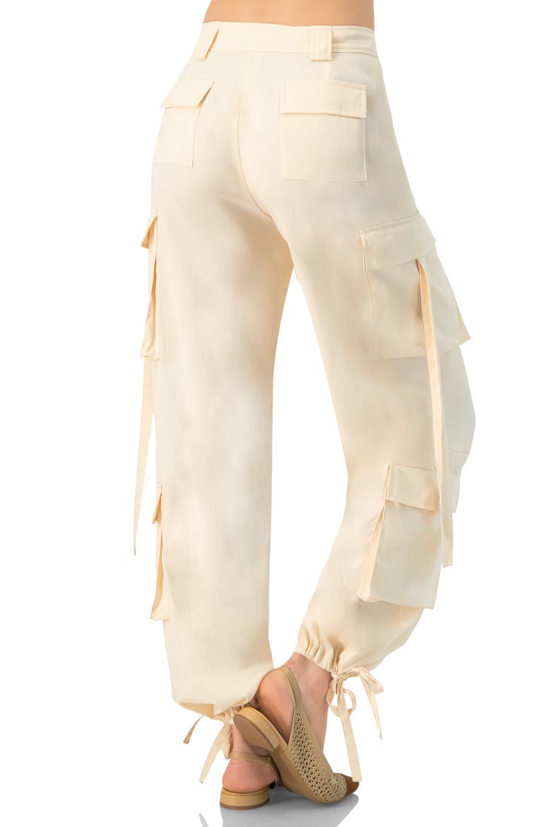 Solid Cargo Pants with Straps, Alternate, color, Sand