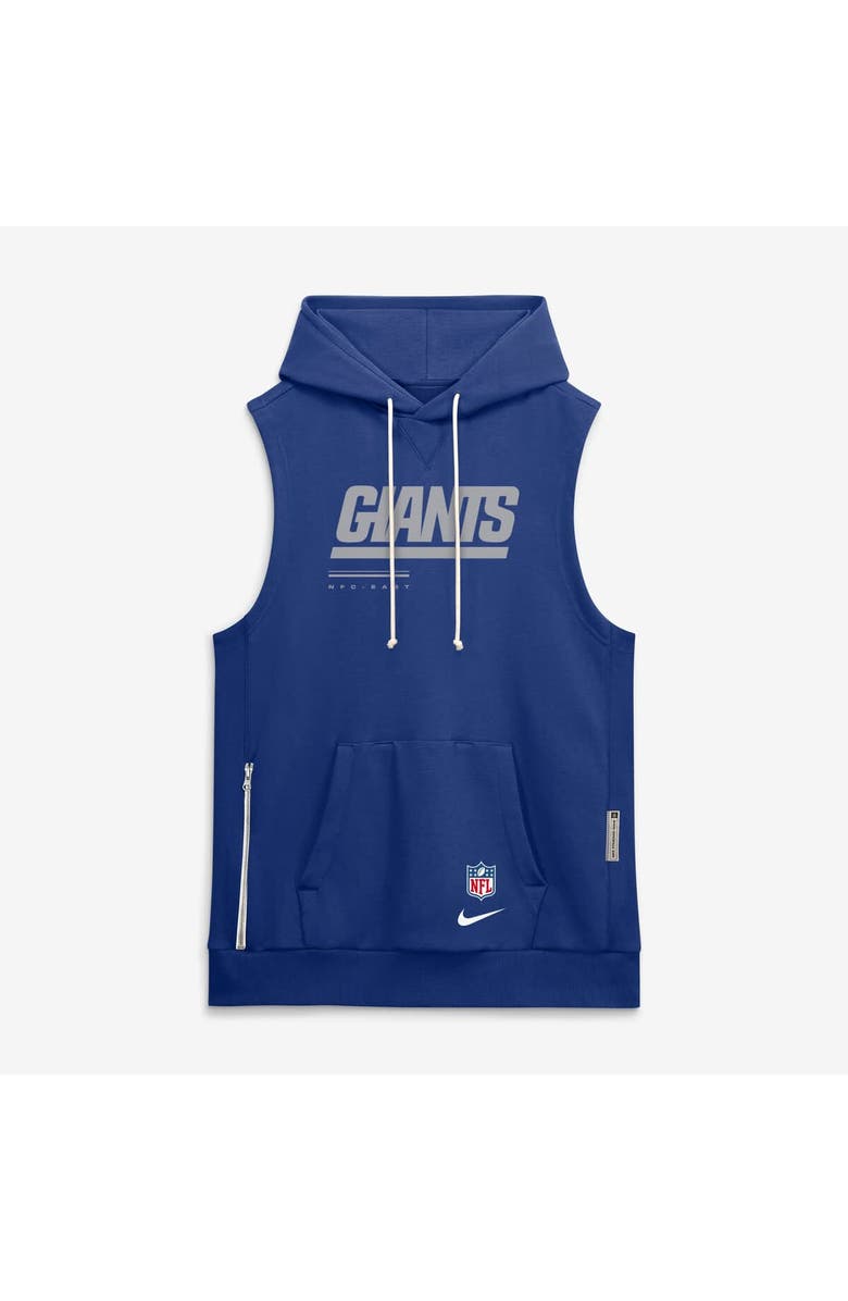 Nike Men's Nike Royal New York Giants Sideline Standard Issue Dri-FIT Sleeveless Hoodie, Alternate, color, Royal