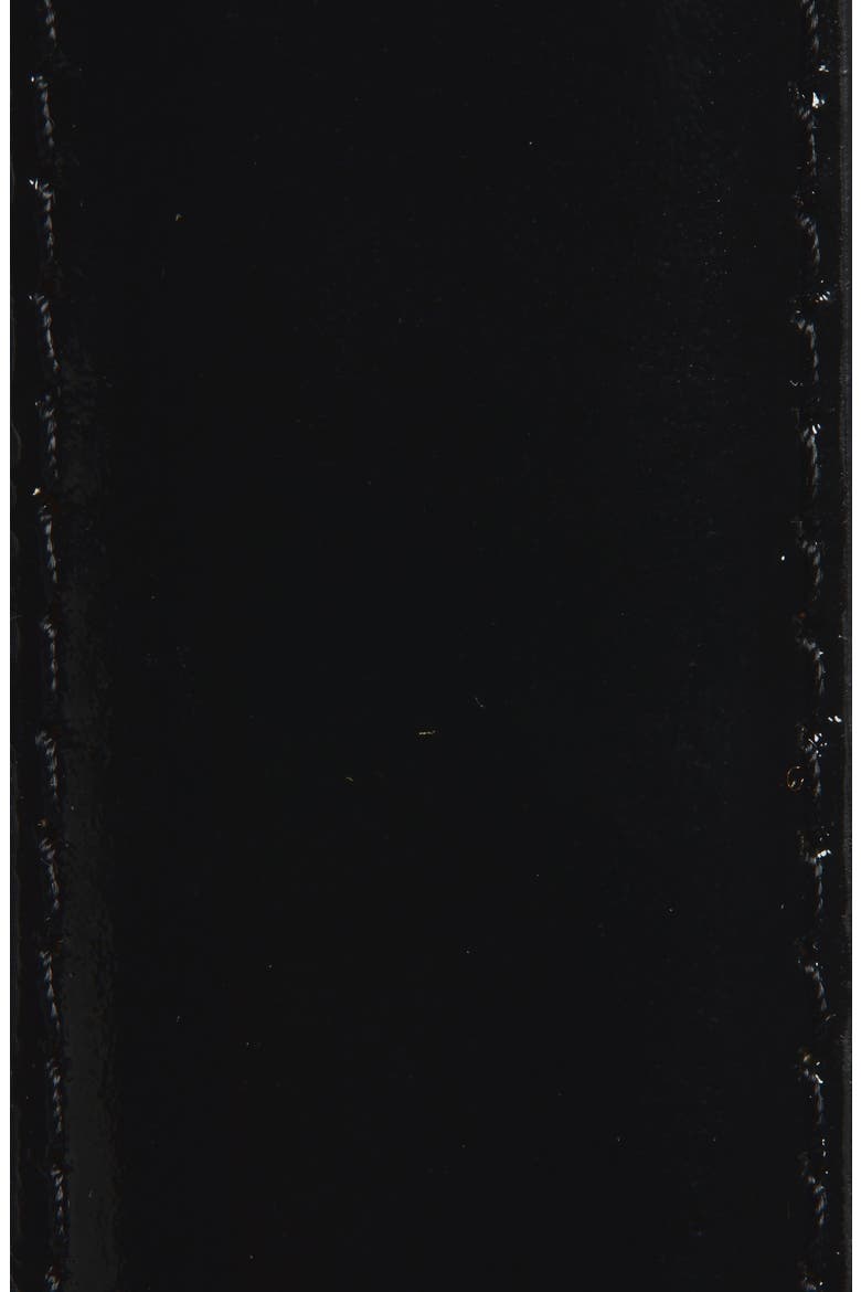Sam Polished Leather Belt, Alternate, color, BLACK