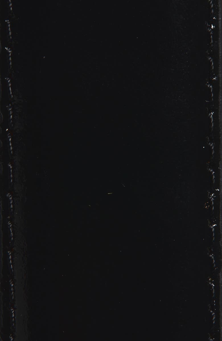 Nordstrom Sam Polished Leather Belt, Alternate, color, Black