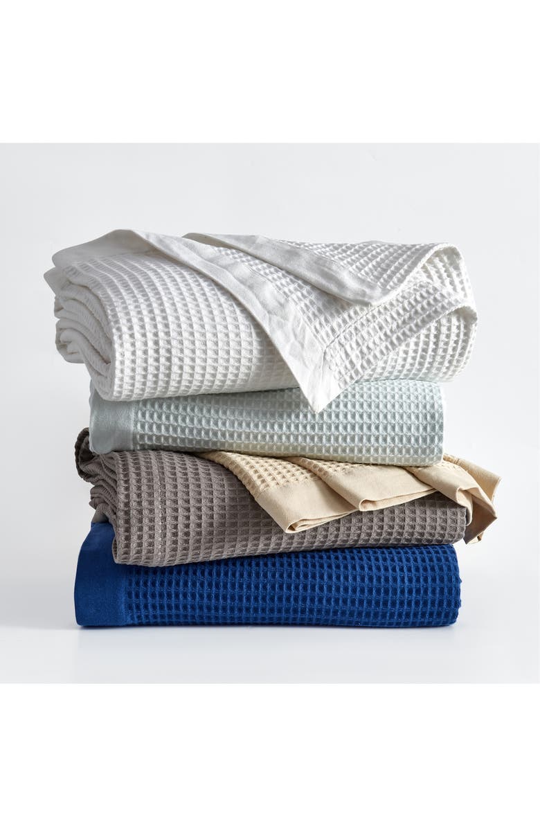 Cotton Blend Waffle Weave Blanket