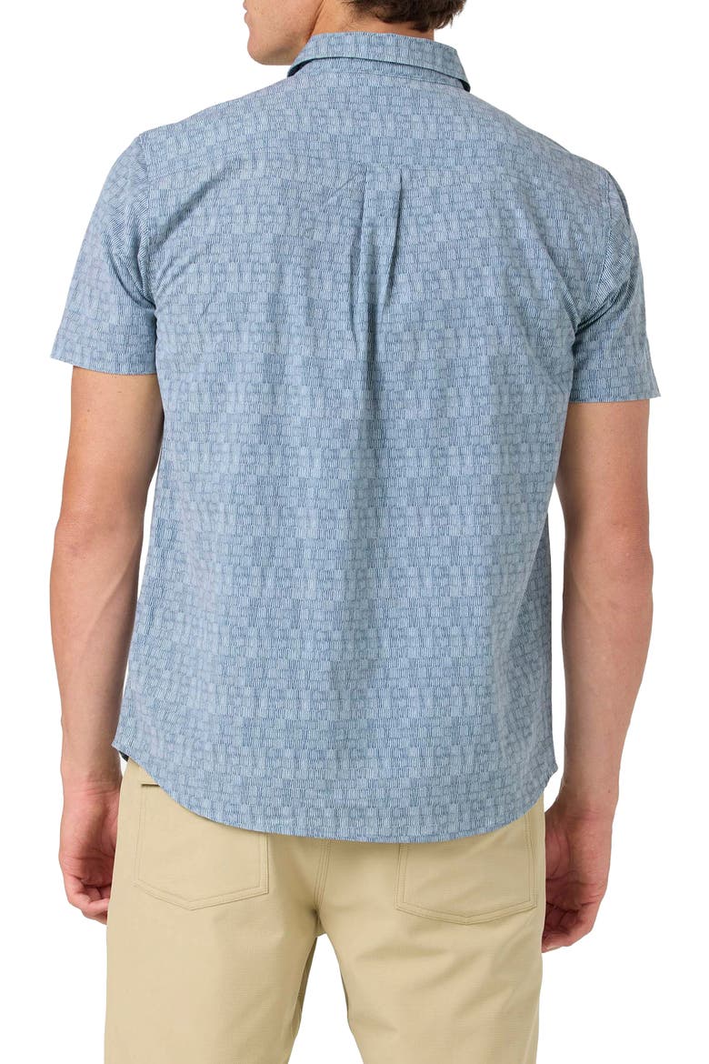 TRVLR Performance Short Sleeve Button-Up Shirt, Alternate, color, DARK SLATE