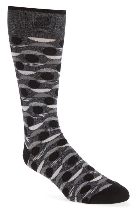 Mercerized Cotton Blend Dress Socks