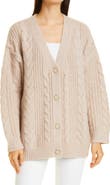 Jenni Kayne Wool & Alpaca Cable Cocoon Cardigan