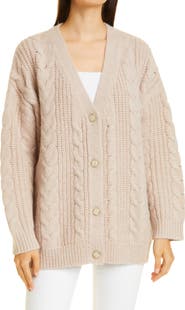 Jenni Kayne Wool & Alpaca Cable Cocoon Cardigan
