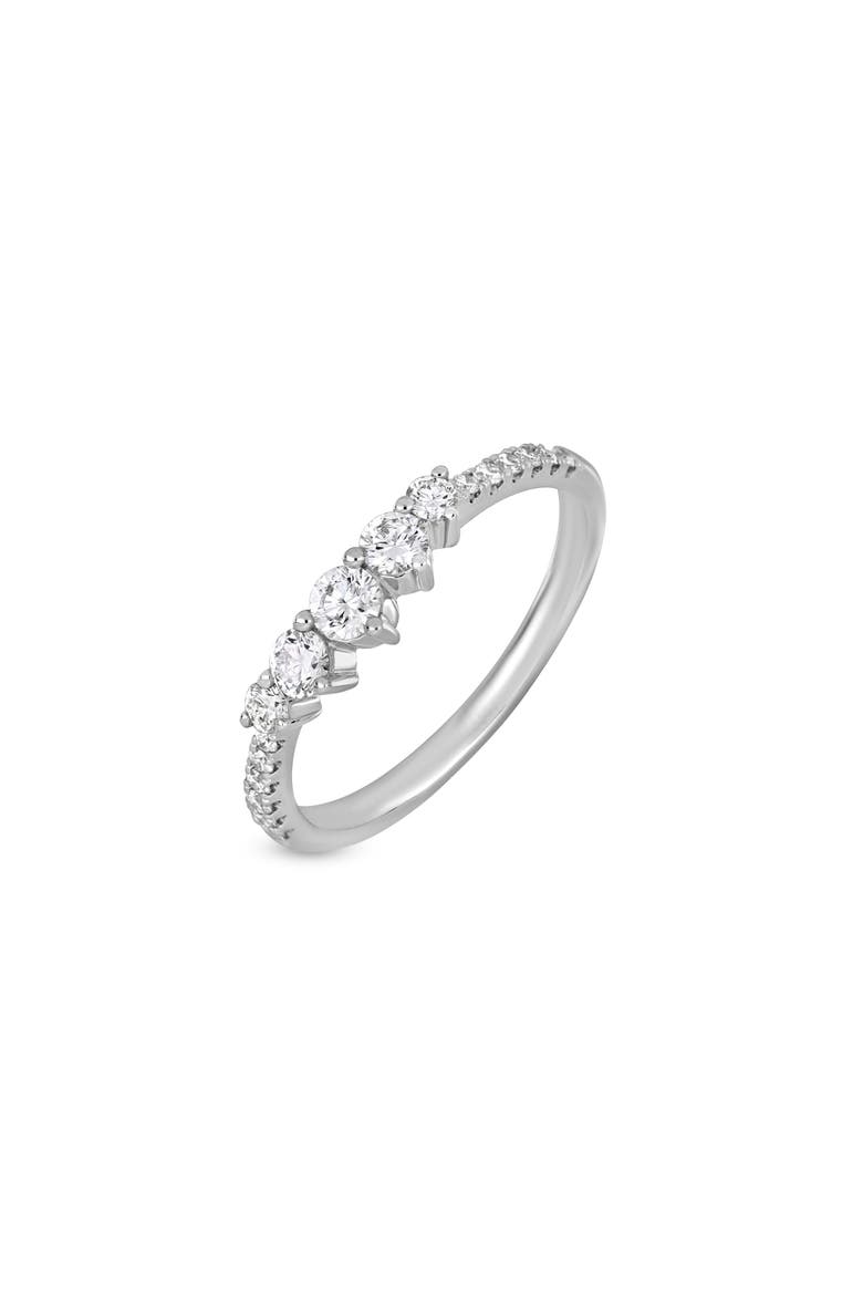 Liora Diamond Stacking Ring, Main, color, 18K WHITE GOLD DIAMOND