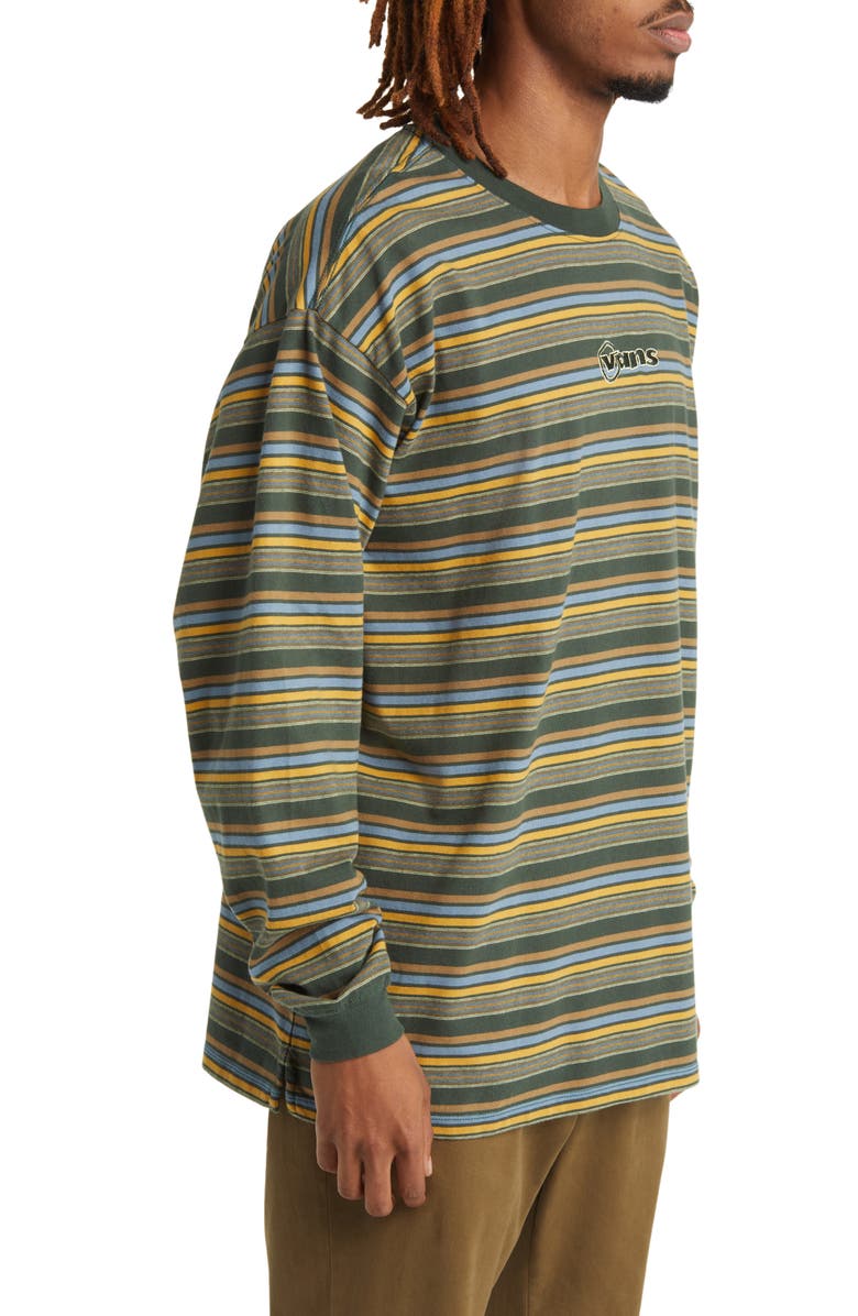 Vans Barwood Stripe Long Sleeve T-Shirt, Alternate, color,