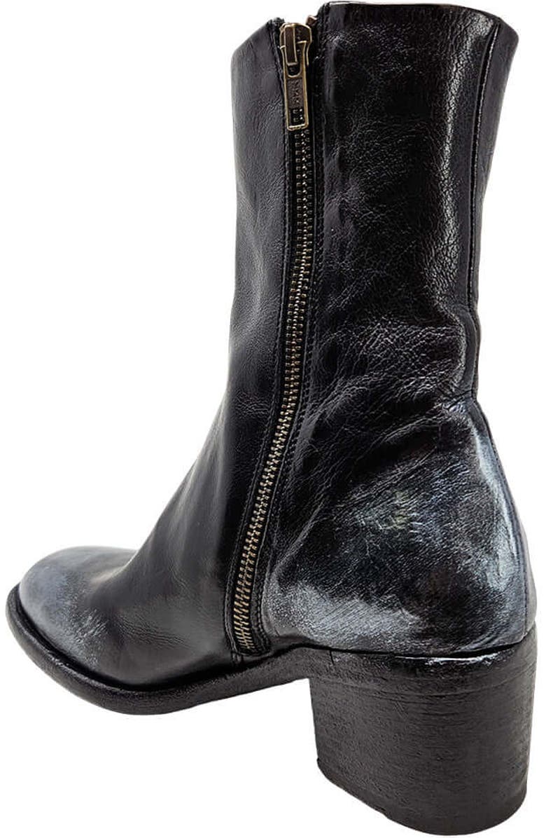 Madison Maison Hand Rubbed Metallic Ankle Boot, Alternate, color, Black