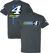 STEWART-HAAS RACING Men's Stewart-Haas Racing Team Collection Heather Charcoal Josh Berry Lifestyle T-Shirt