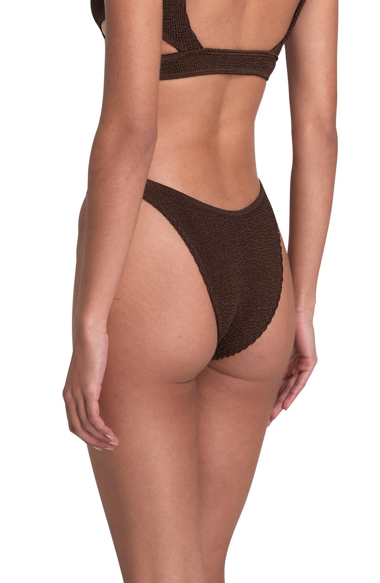 bond-eye BOUND by Bond-Eye The Scene High Leg Ribbed Bikini Bottoms, Alternate, color,