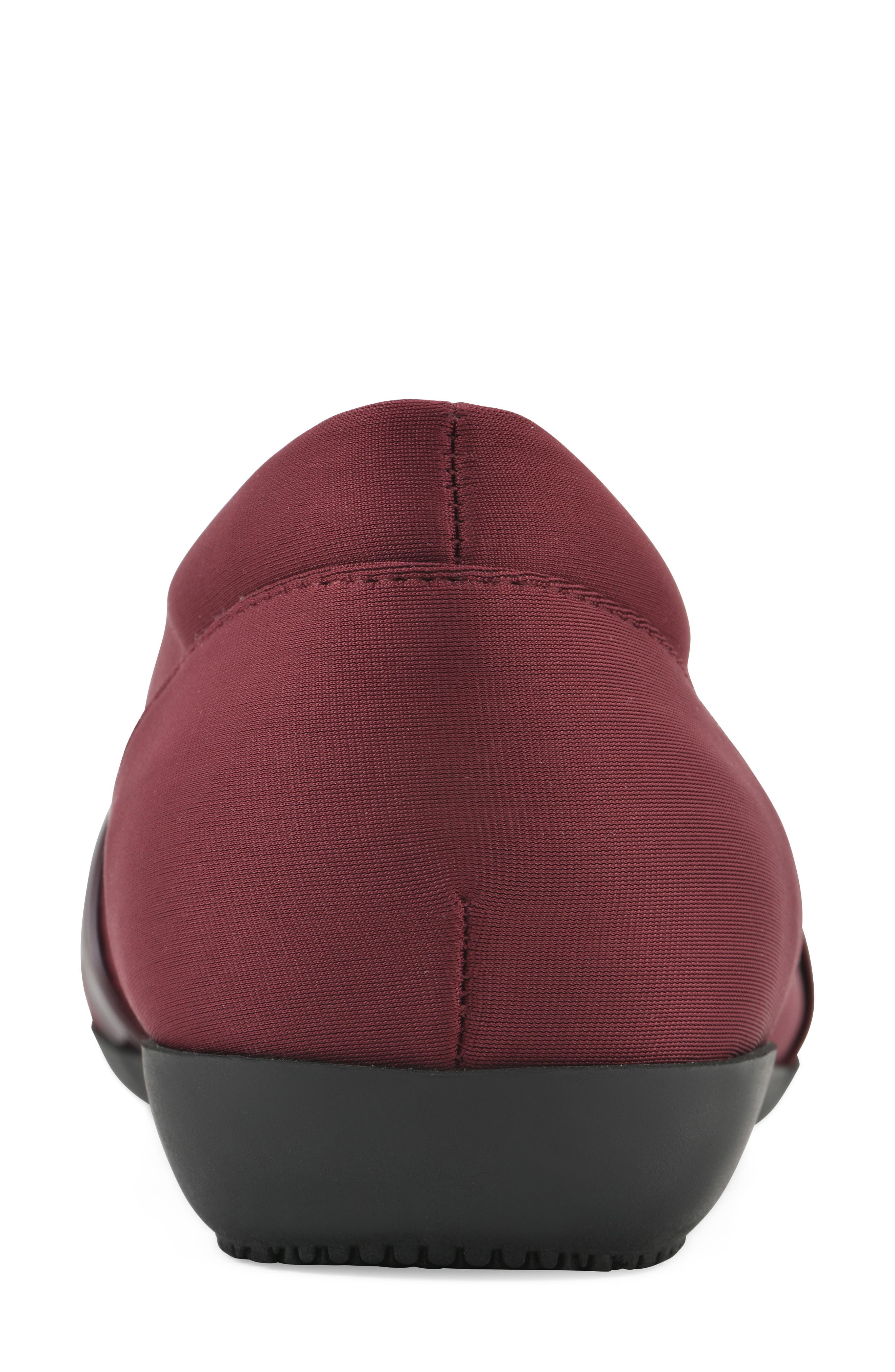 Chic Flat, Alternate, color, DK BURGUNDY/ NYLON