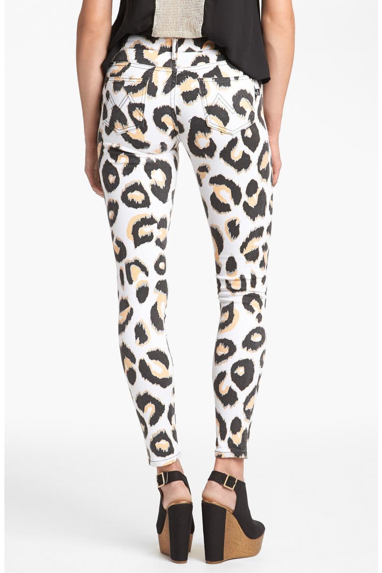'Animal Kingdom' Skinny Jeans, Alternate, color, BLACK MULTI