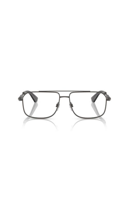 Burberry 56mm Rectangle Optical Glasses In Black