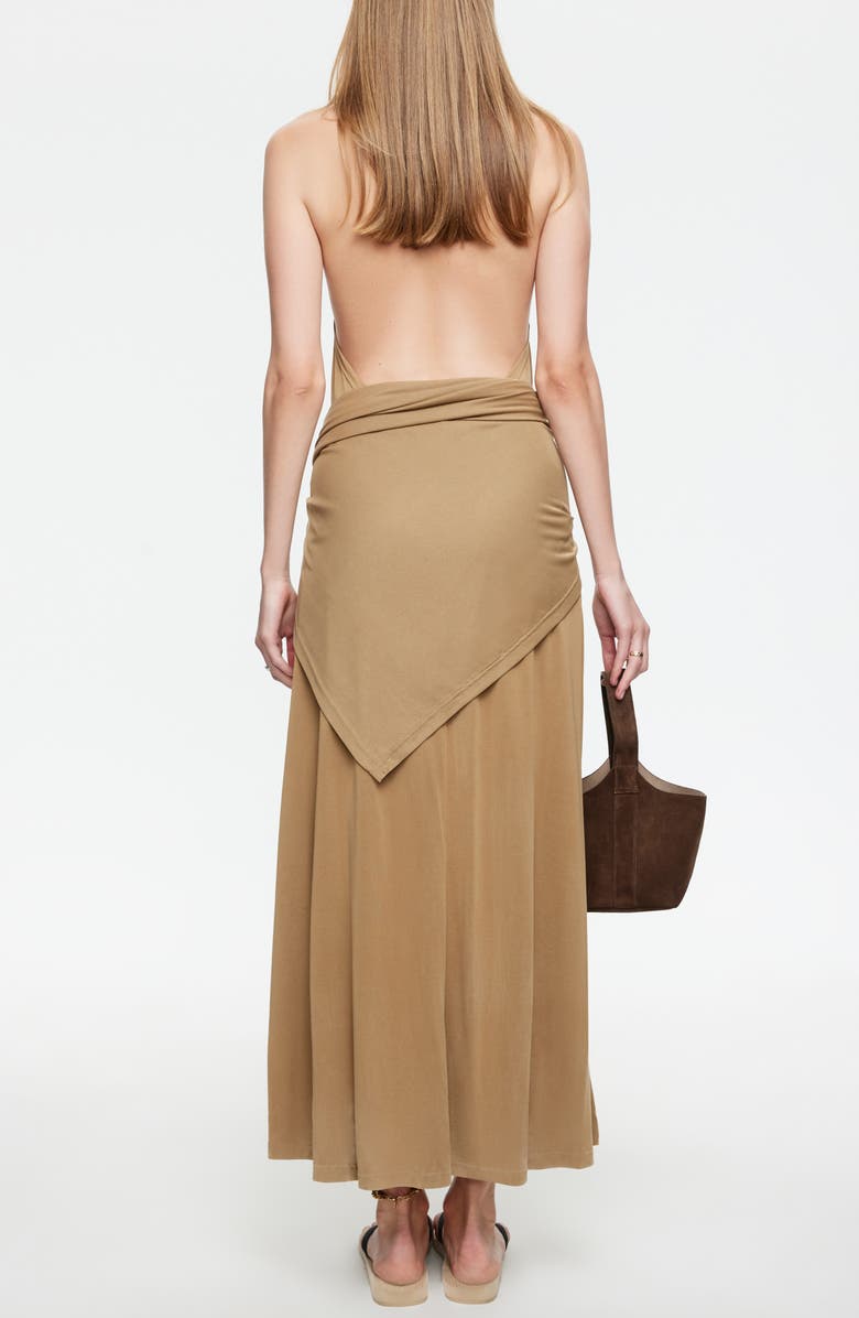 LIONESS Heavenly Maxi Halter Dress, Alternate, color, Topaz