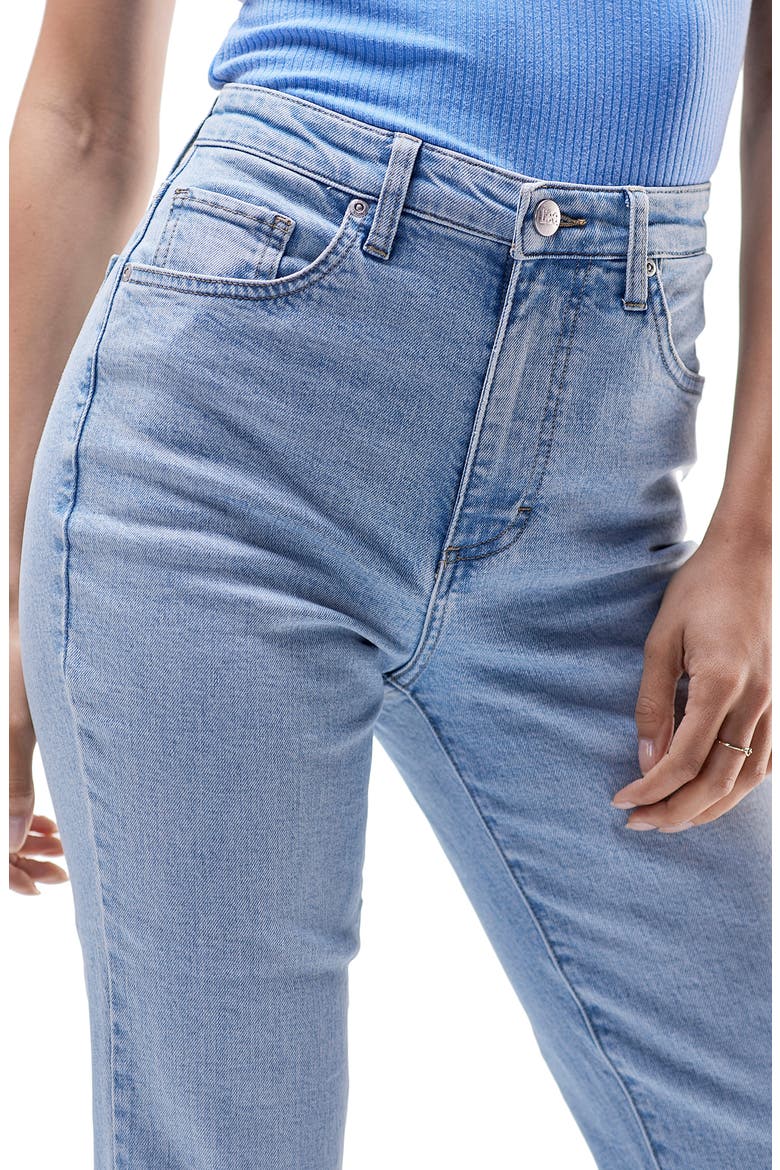 High Waist Flare Jeans, Alternate, color, LAUNDERED LIGHT