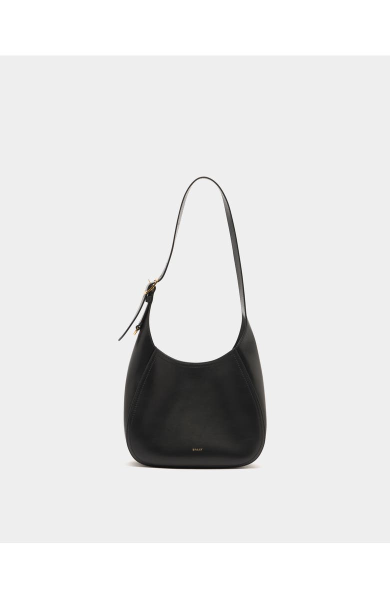 Bally Althea Small Hobo Bag in Leather, Main, color, Black