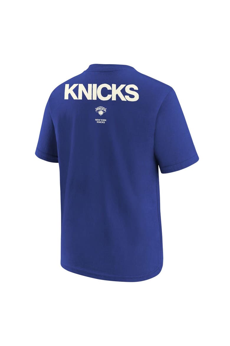 Youth Jordan Brand  Royal New York Knicks Courtside Statement 85 T-Shirt, Alternate, color, Royal