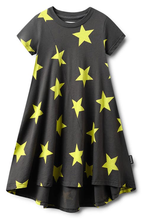Kids' Star Print Cotton Swing Dress (Toddler, Little Kid & Big Kid)