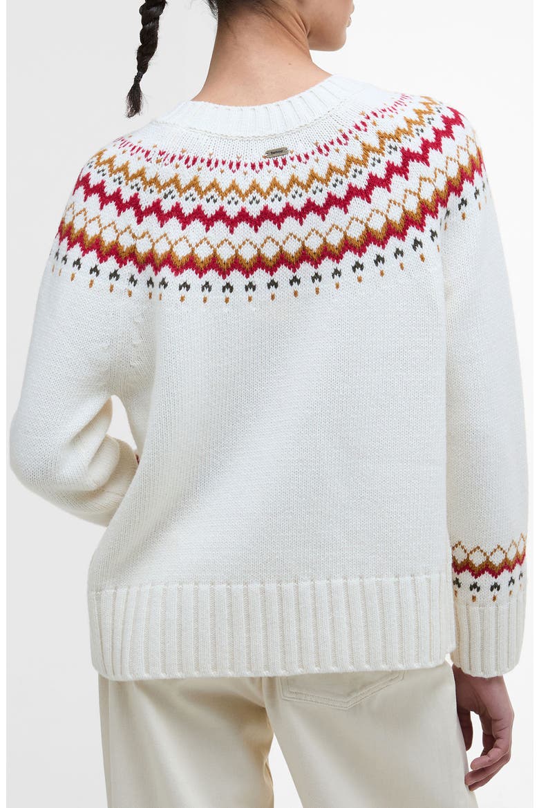 Tidal Fair Isle Cotton & Wool Blend Sweater, Alternate, color, CLOUD