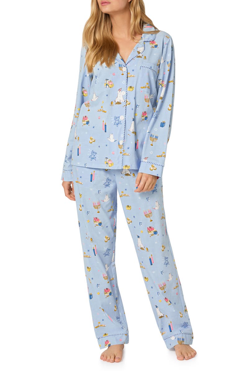 BedHead Pajamas Print Stretch Organic Cotton Pajamas, Alternate, color, Love And Light