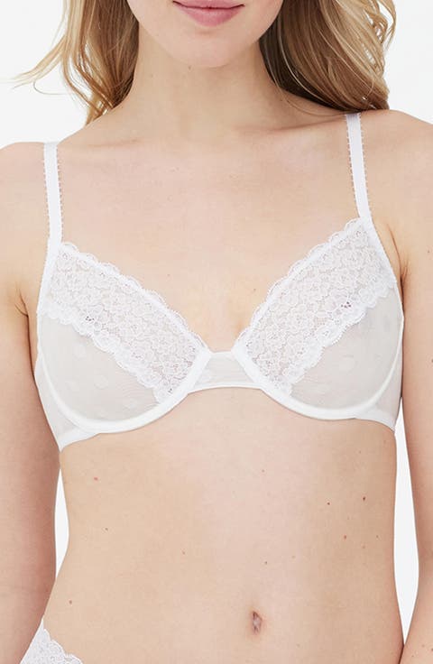 Dare Dot Pattern Unlined Underwire Bra