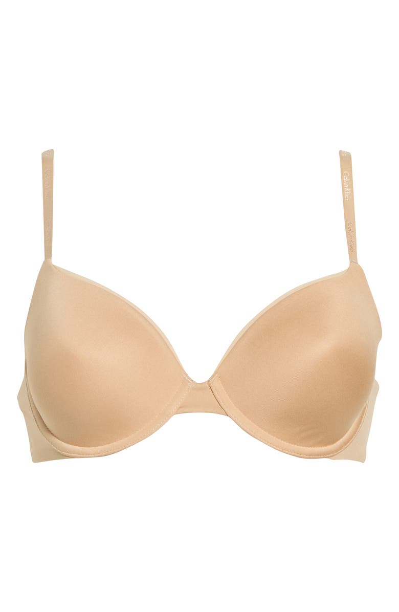 Calvin Klein Convertible Strap Lightly Lined Demi Bra, Alternate, color, Bare