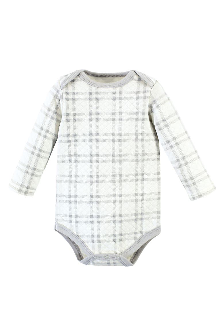 Quilted Long-Sleeve Cotton One-Piece, Alternate, color, Forest Animals