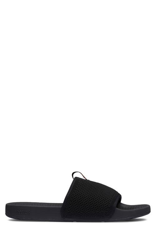Swims Cabana Knit Slide Sandal In Black