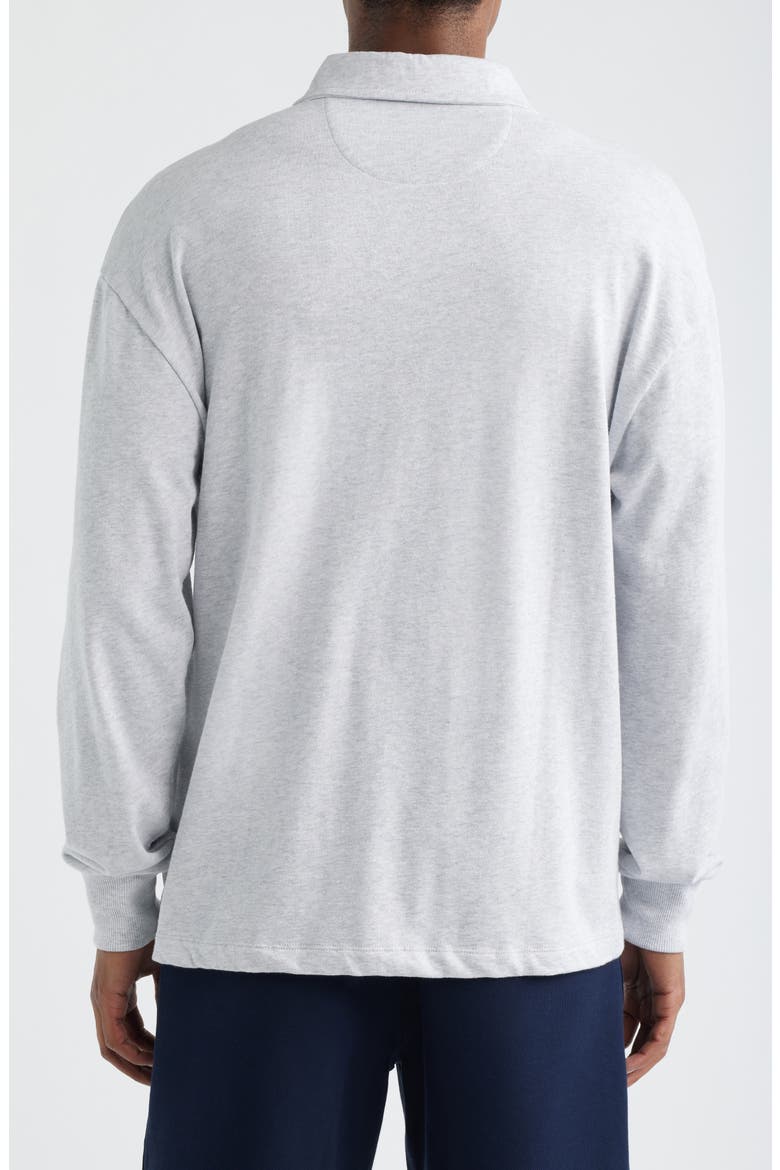Polo Sweatshirt, Alternate, color, GREY MELANGE