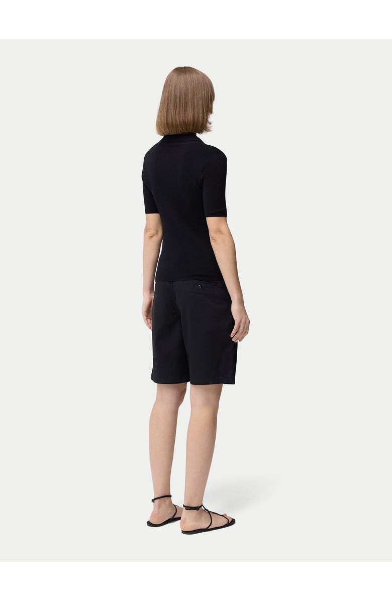GOBI Mongolian Cashmere Cashmere Silk Women's Polo Shirt, Alternate, color, Black