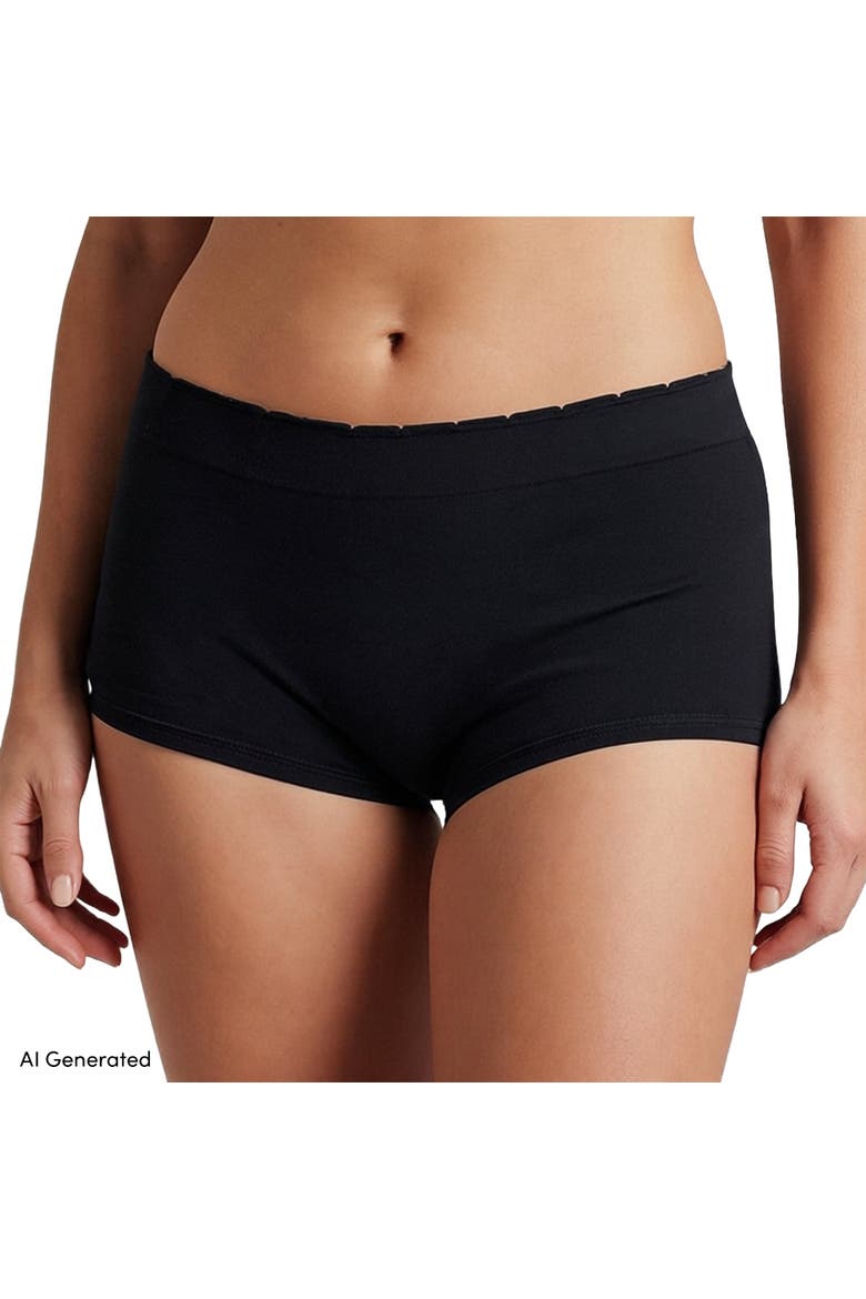 Mid Rise Boyshort Soft Fit Seamless 3 Pack Panties, Alternate, color, Clay Bisque Pk